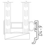 1" Glass with D4-9