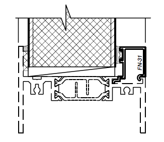 2-1/4" Glazing Bead Panel FN-31 - Only Available for Fixed Lights