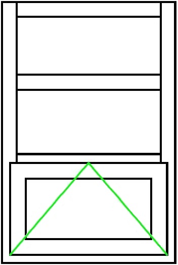 Detail drawing of window_Fixed over project out
