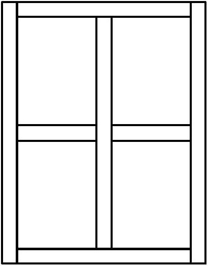 Fixed window elevation detail