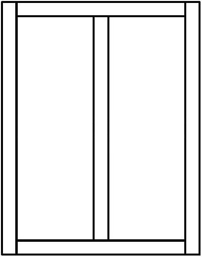 Fixed vertical rail elevation