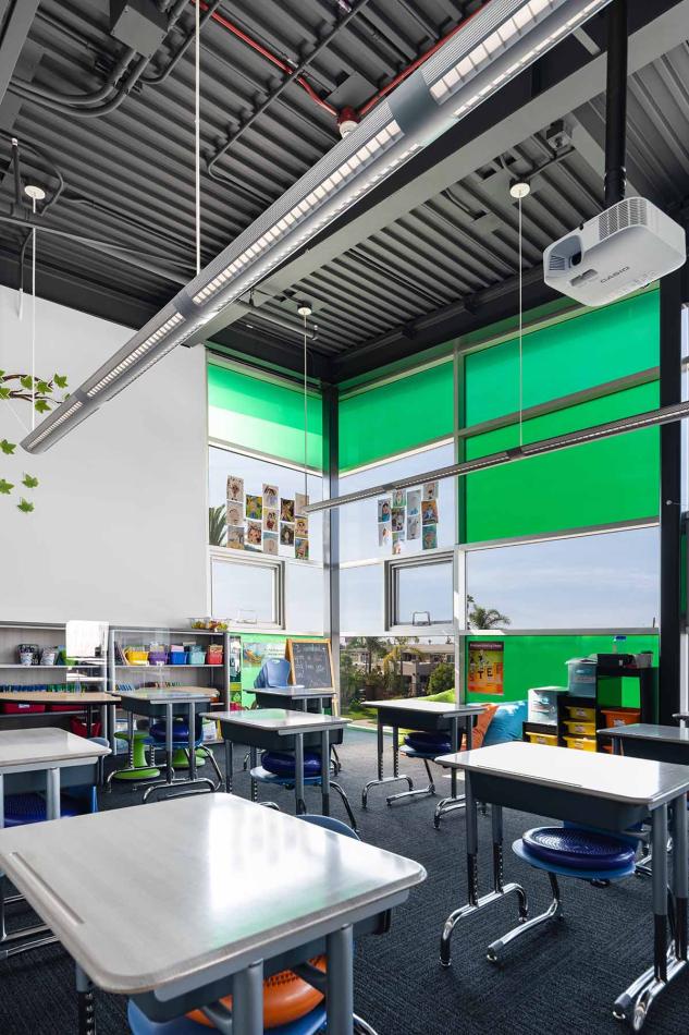 Winco's 1450 Window Series were installed in John Adams Elementary School Campus.